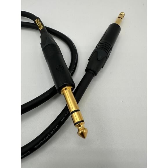 Mogami Gold Series Straight Instrument Guitar Bass Cable 1/4" Inch TS 3ft - Picture 5 of 5